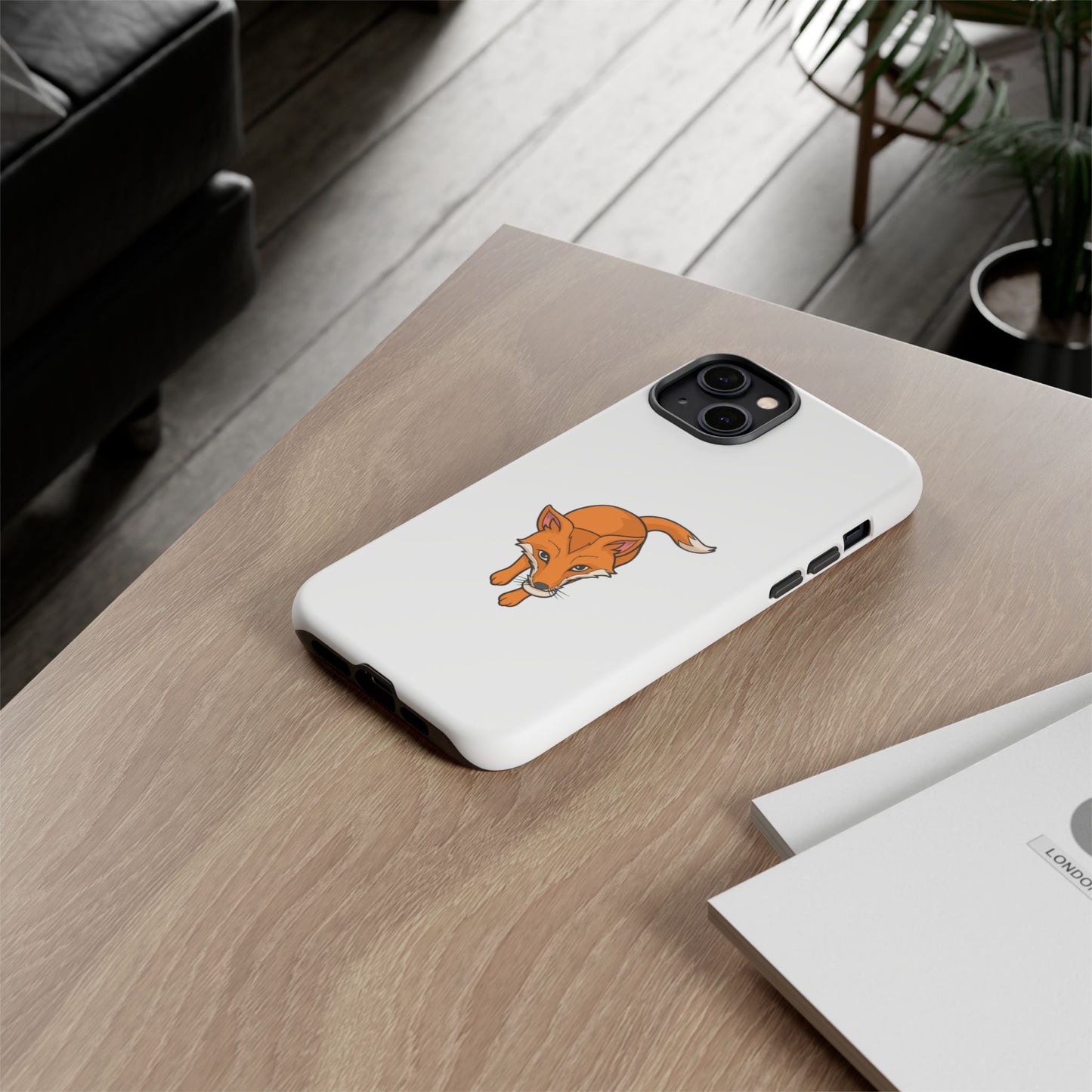 Fox with an egg Phone Case