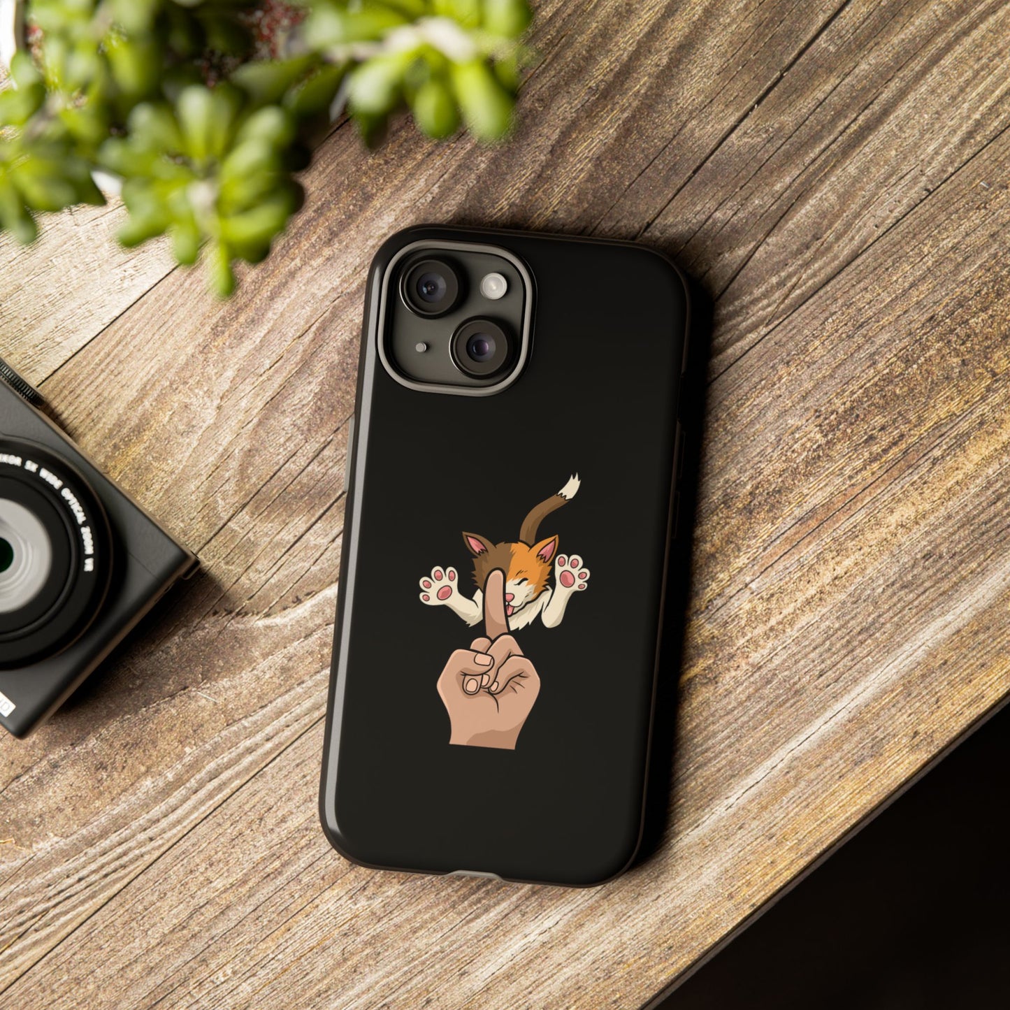Annoyed cat Phone Case