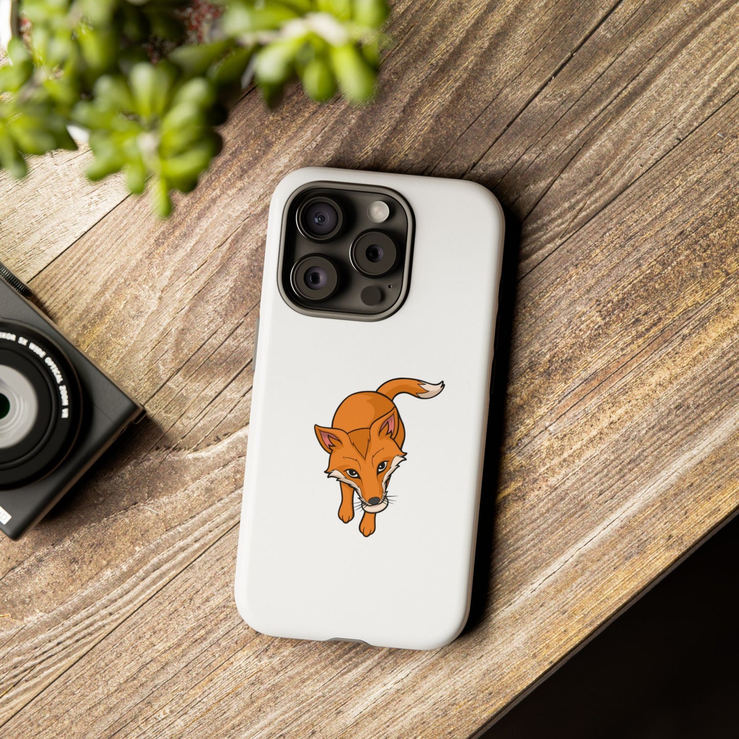 Fox with an egg Phone Case
