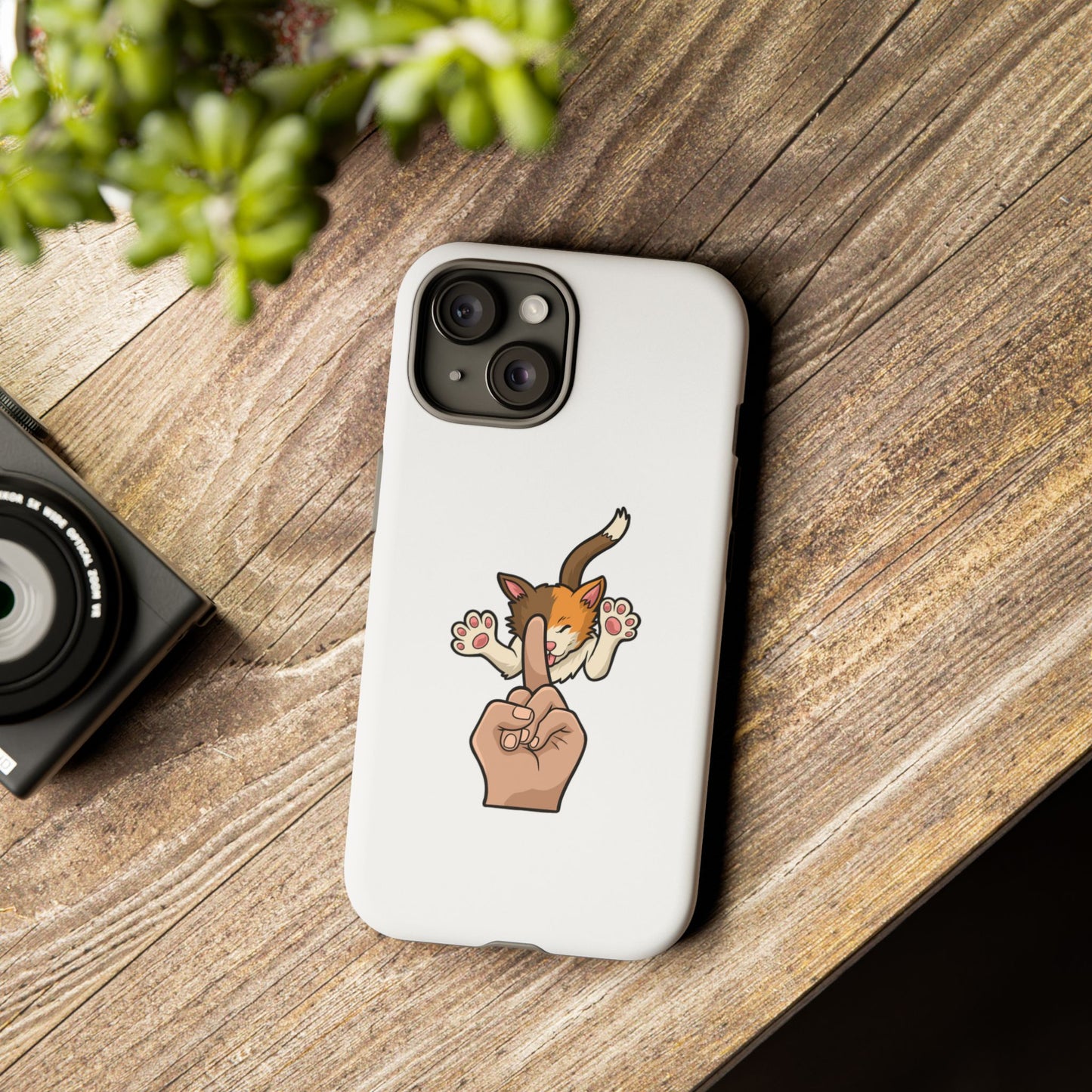 Annoyed cat Phone Case