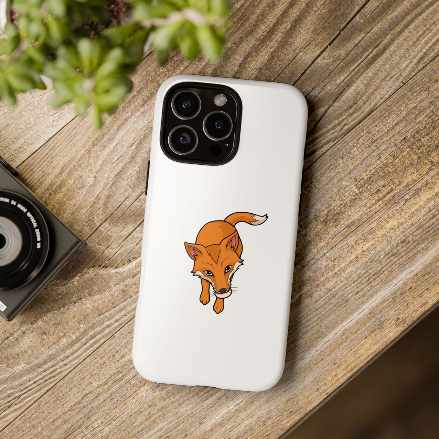 Fox with an egg Phone Case