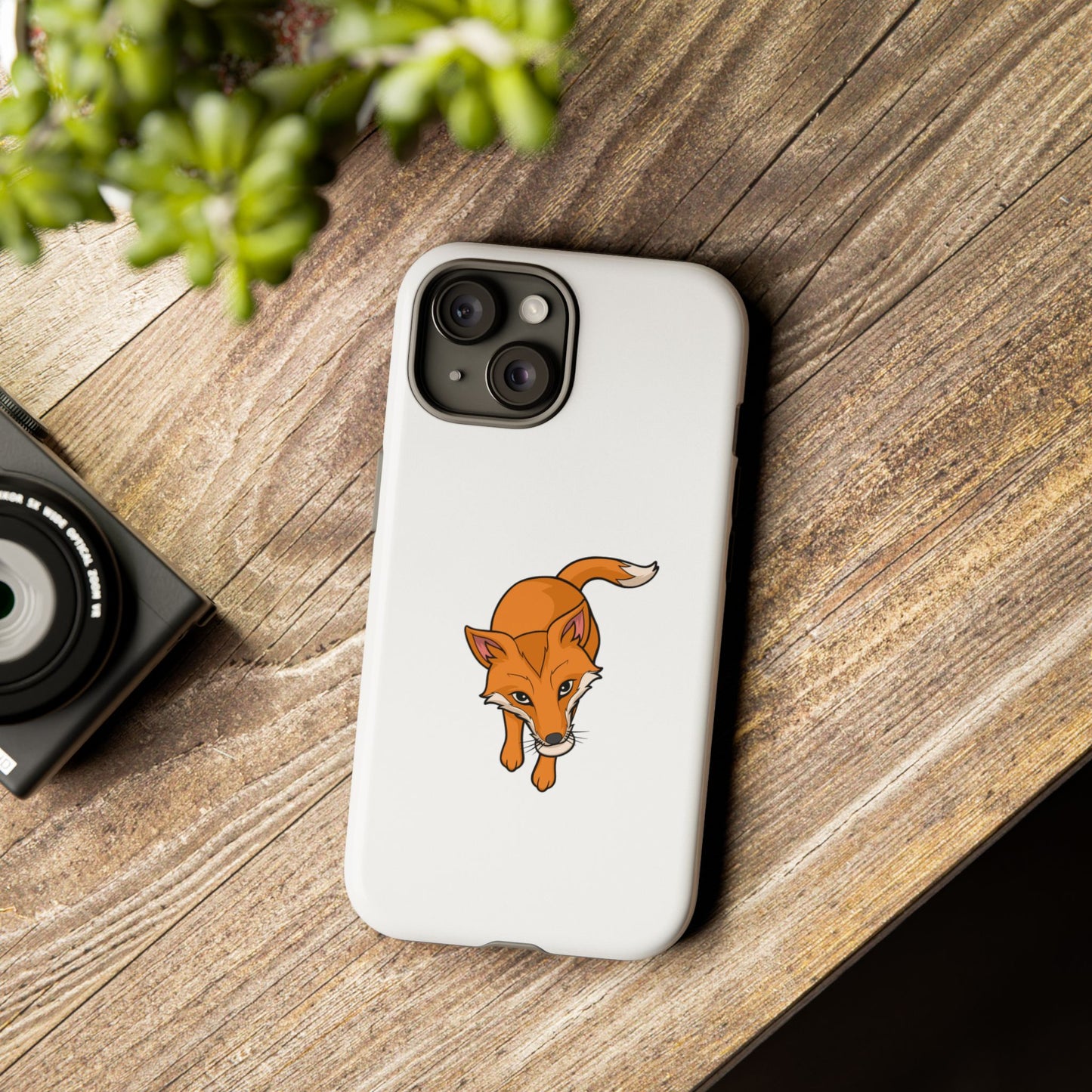 Fox with an egg Phone Case