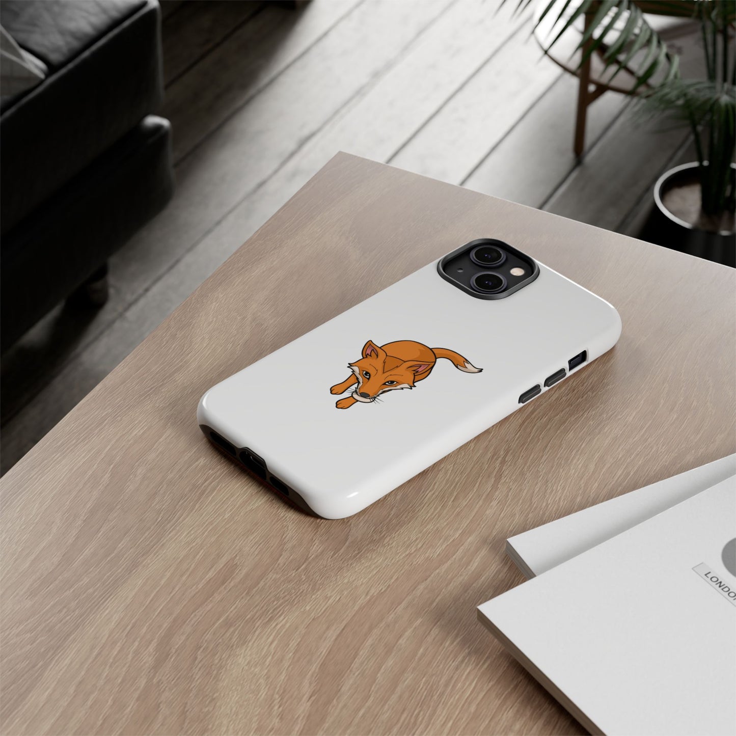 Fox with an egg Phone Case