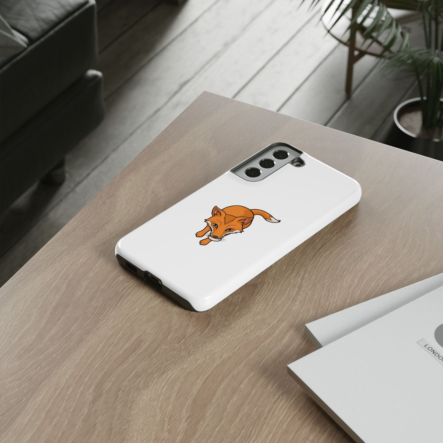 Fox with an egg Phone Case
