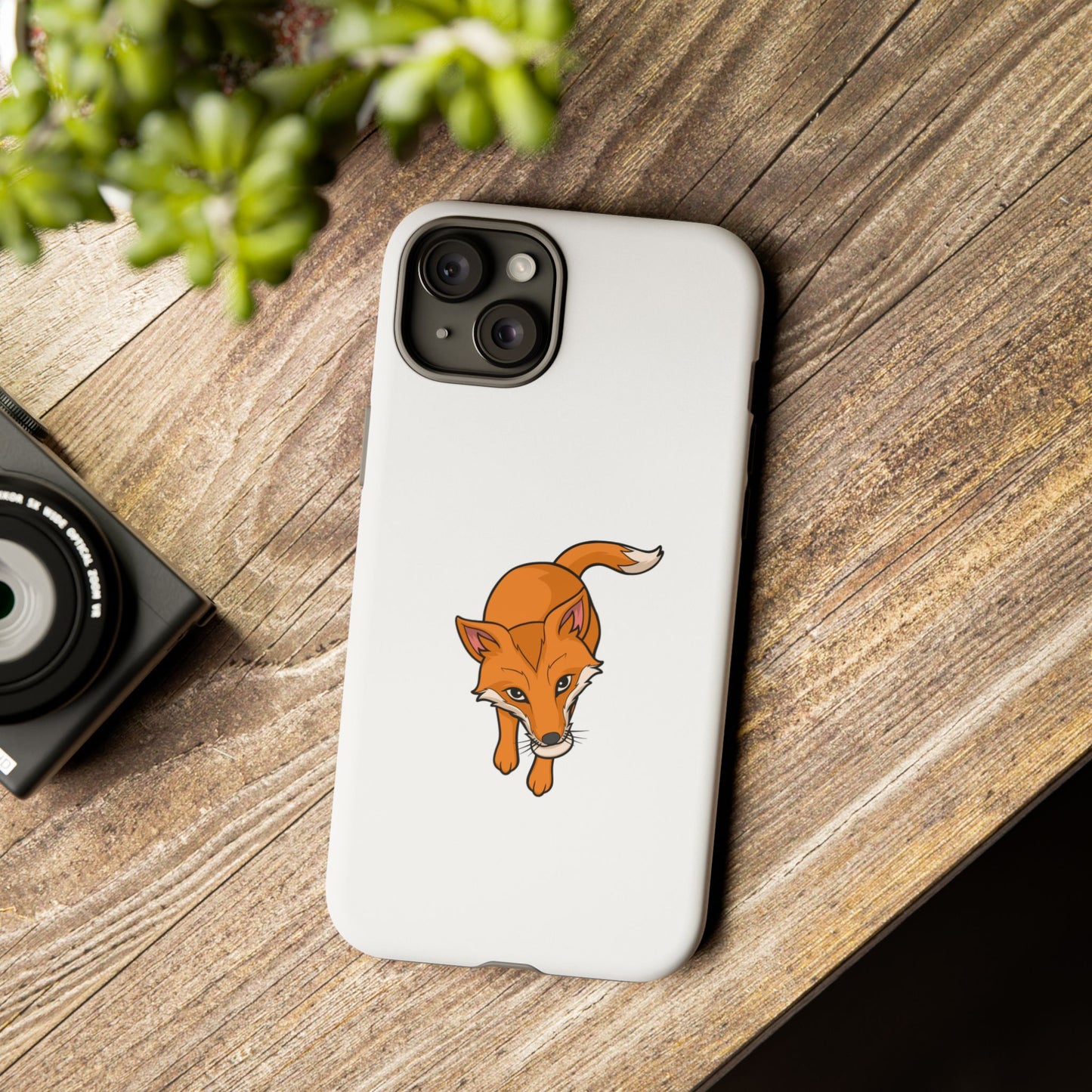 Fox with an egg Phone Case