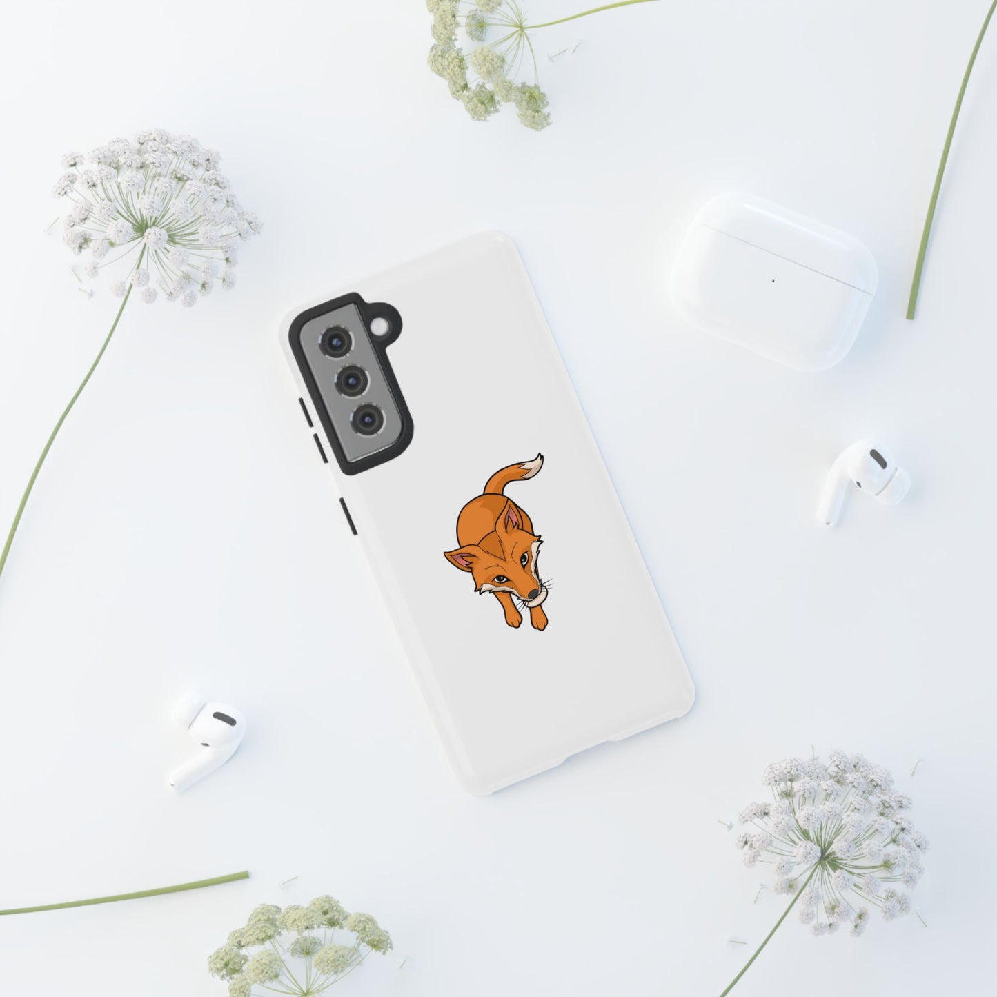 Fox with an egg Phone Case