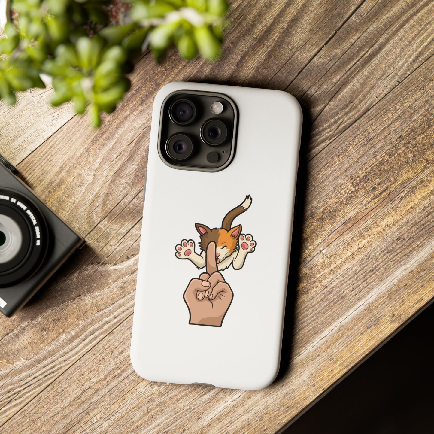 Annoyed cat Phone Case
