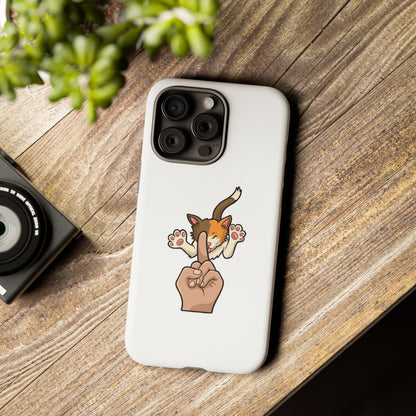Annoyed cat Phone Case