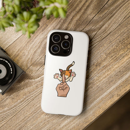 Annoyed cat Phone Case