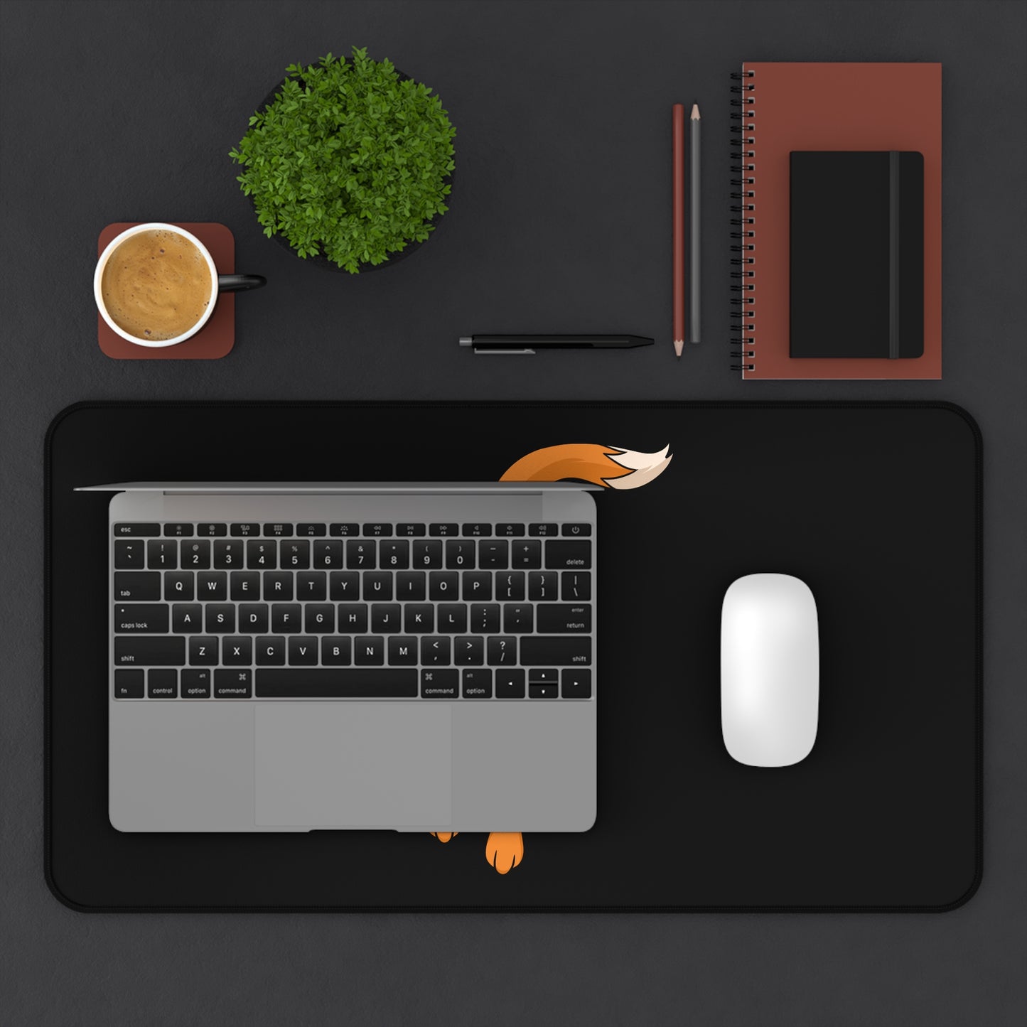 Fox with an egg Mouse Pad