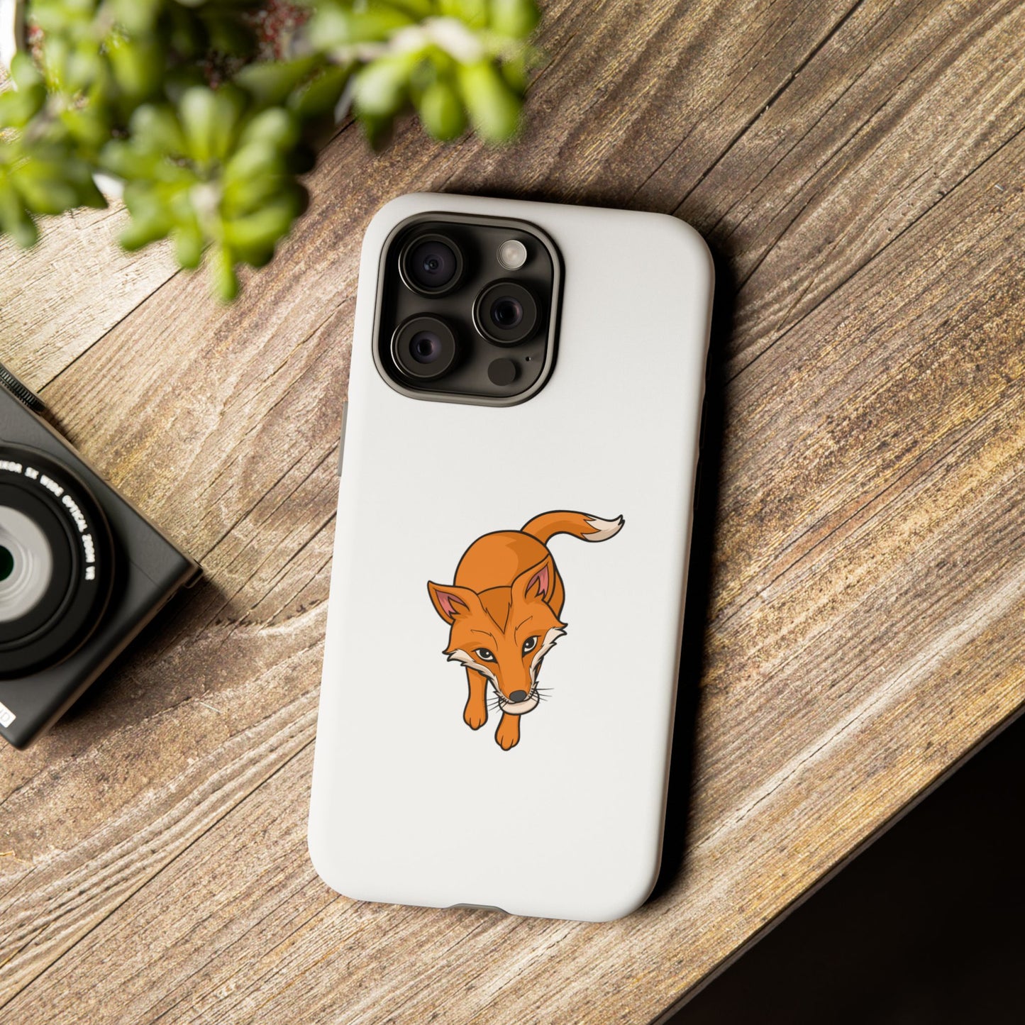 Fox with an egg Phone Case