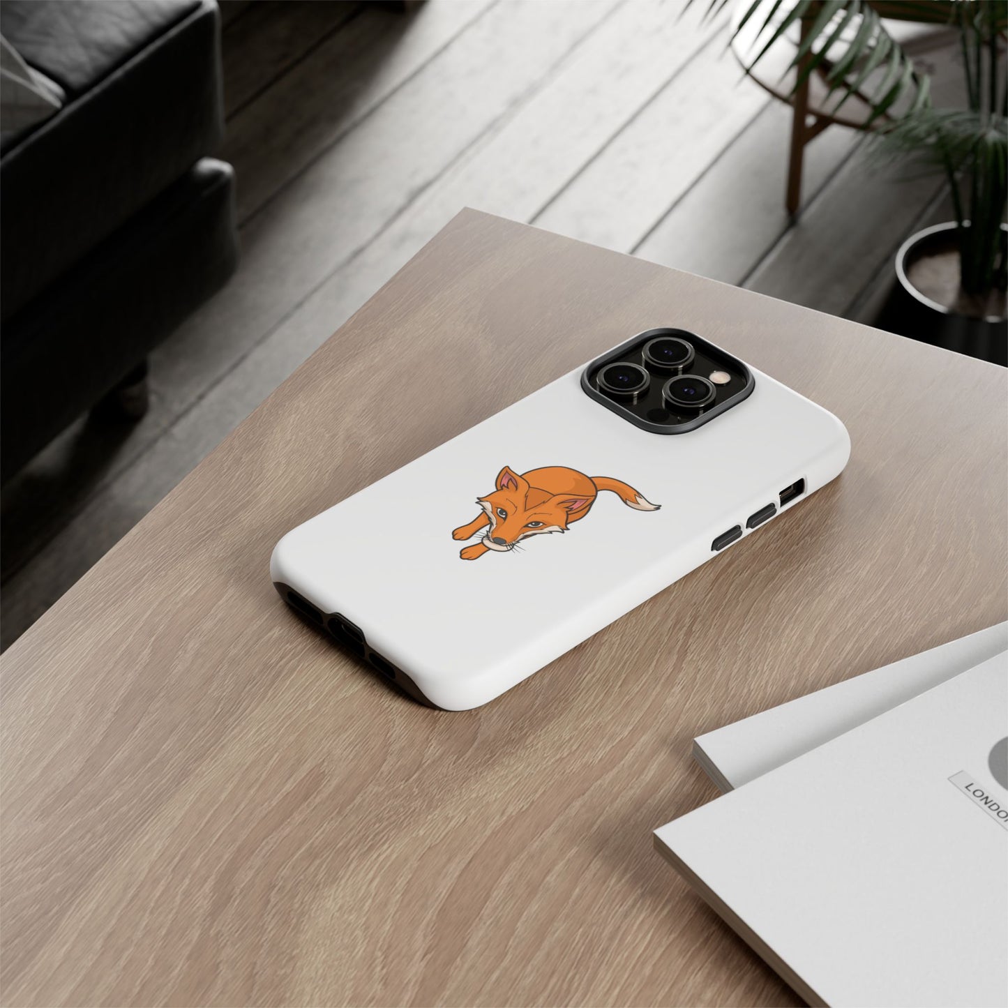 Fox with an egg Phone Case