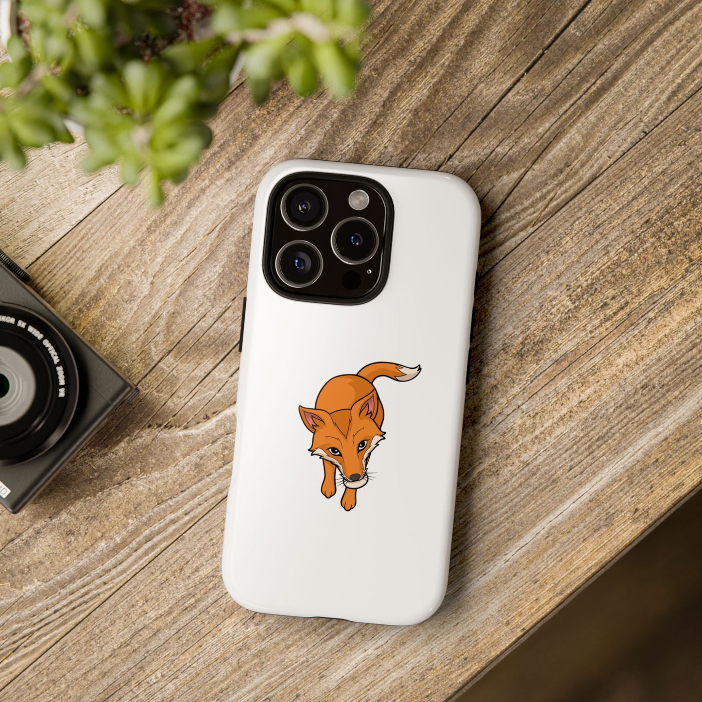 Fox with an egg Phone Case