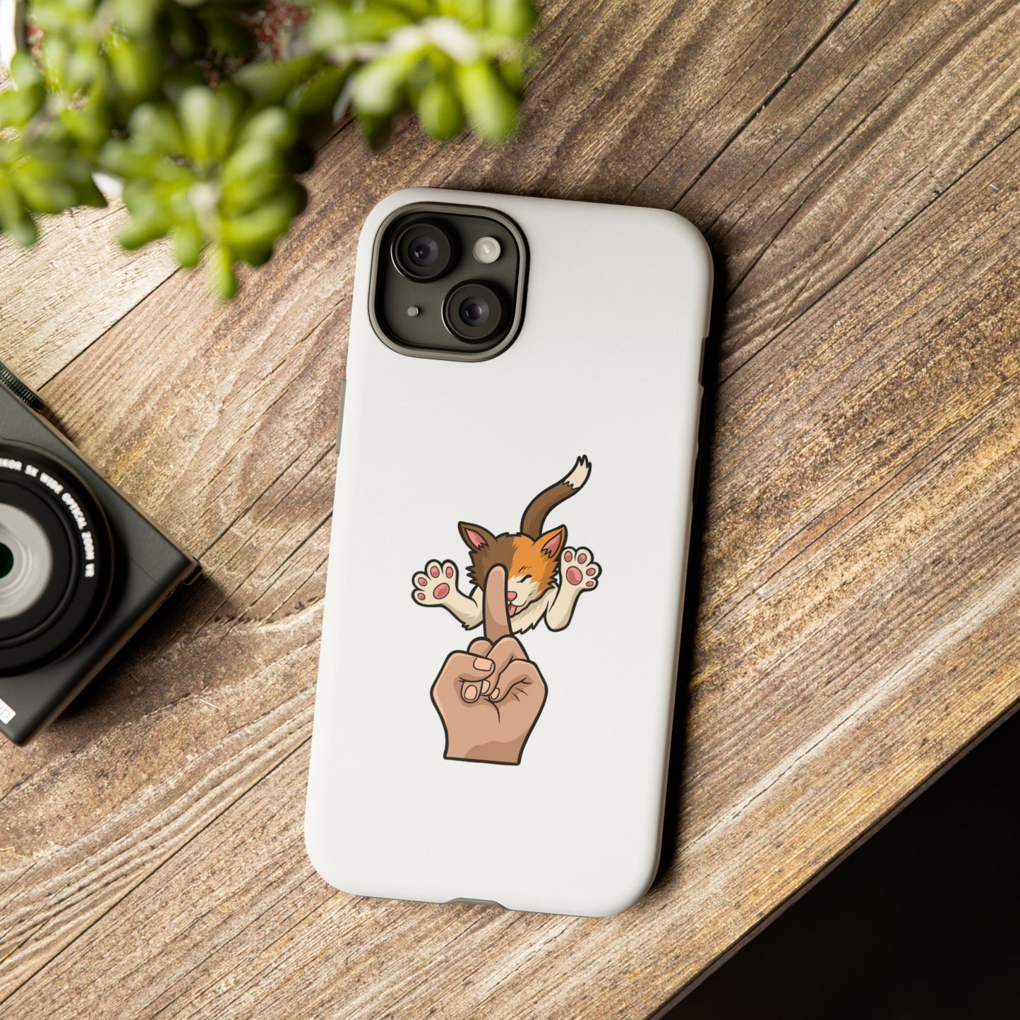 Annoyed cat Phone Case