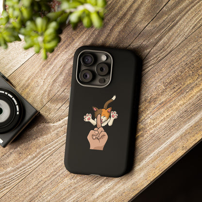 Annoyed cat Phone Case