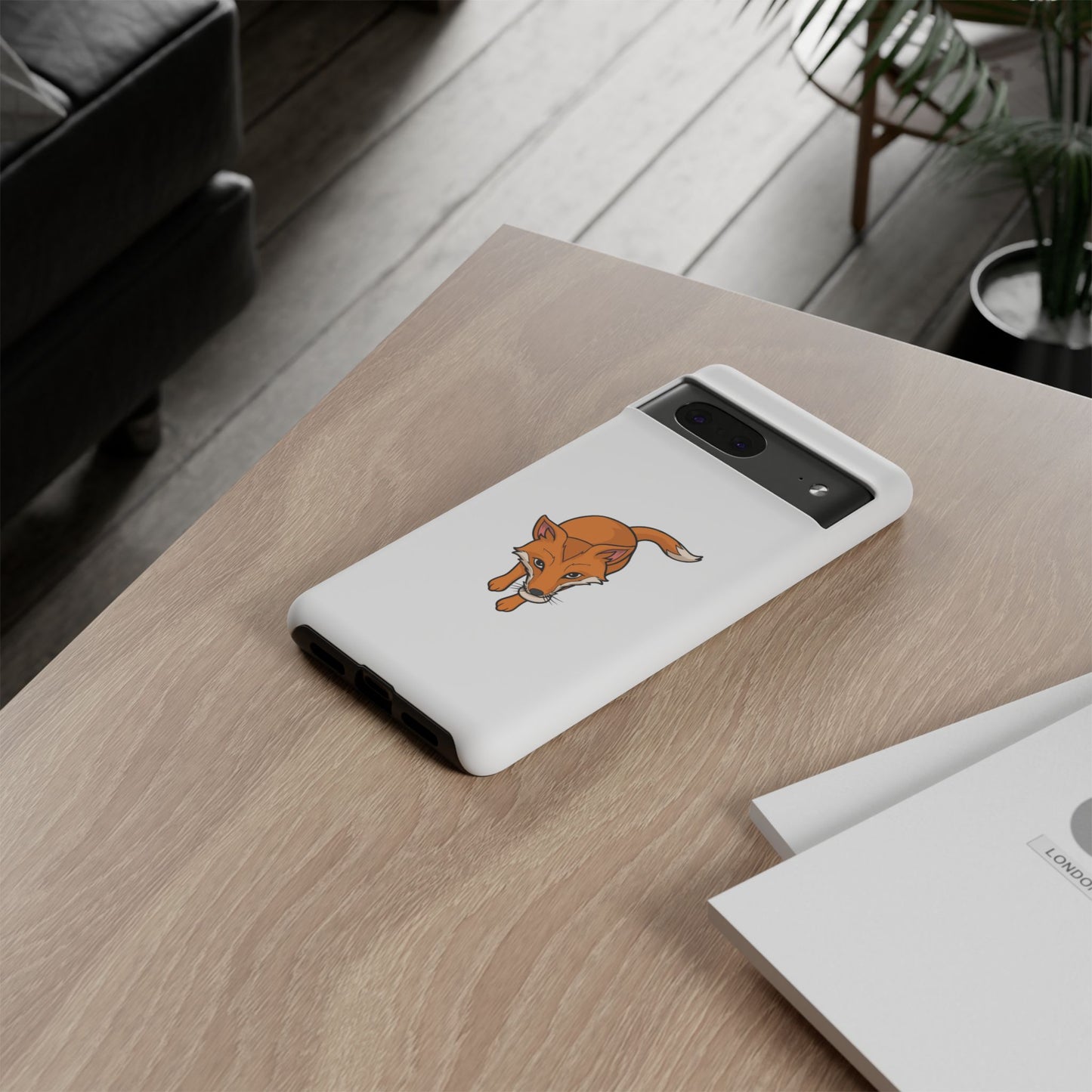 Fox with an egg Phone Case