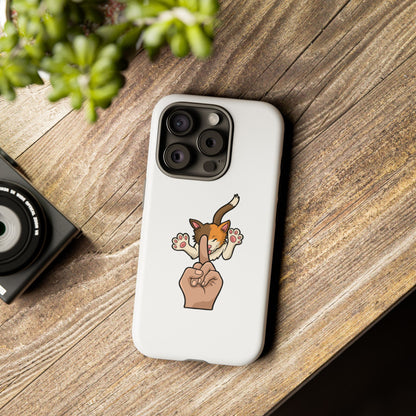 Annoyed cat Phone Case