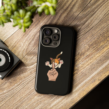 Annoyed cat Phone Case