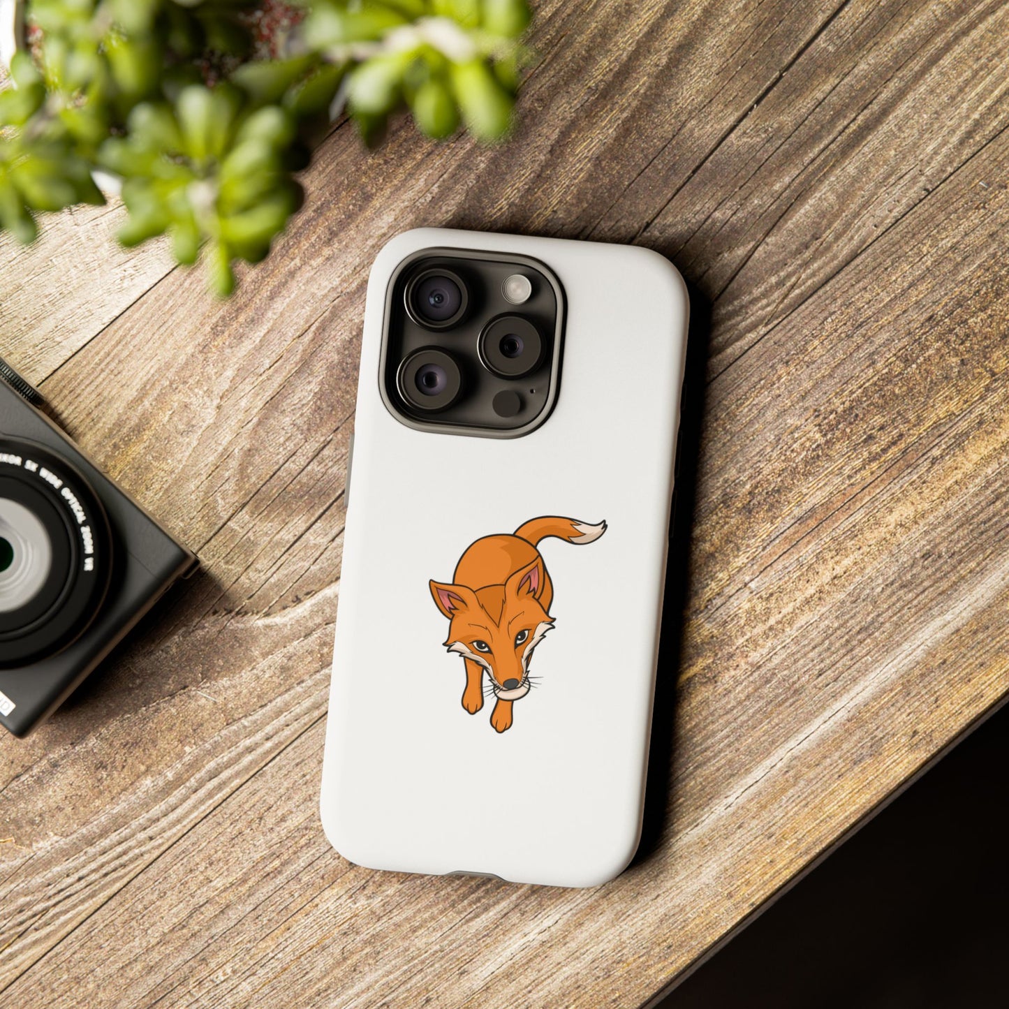 Fox with an egg Phone Case