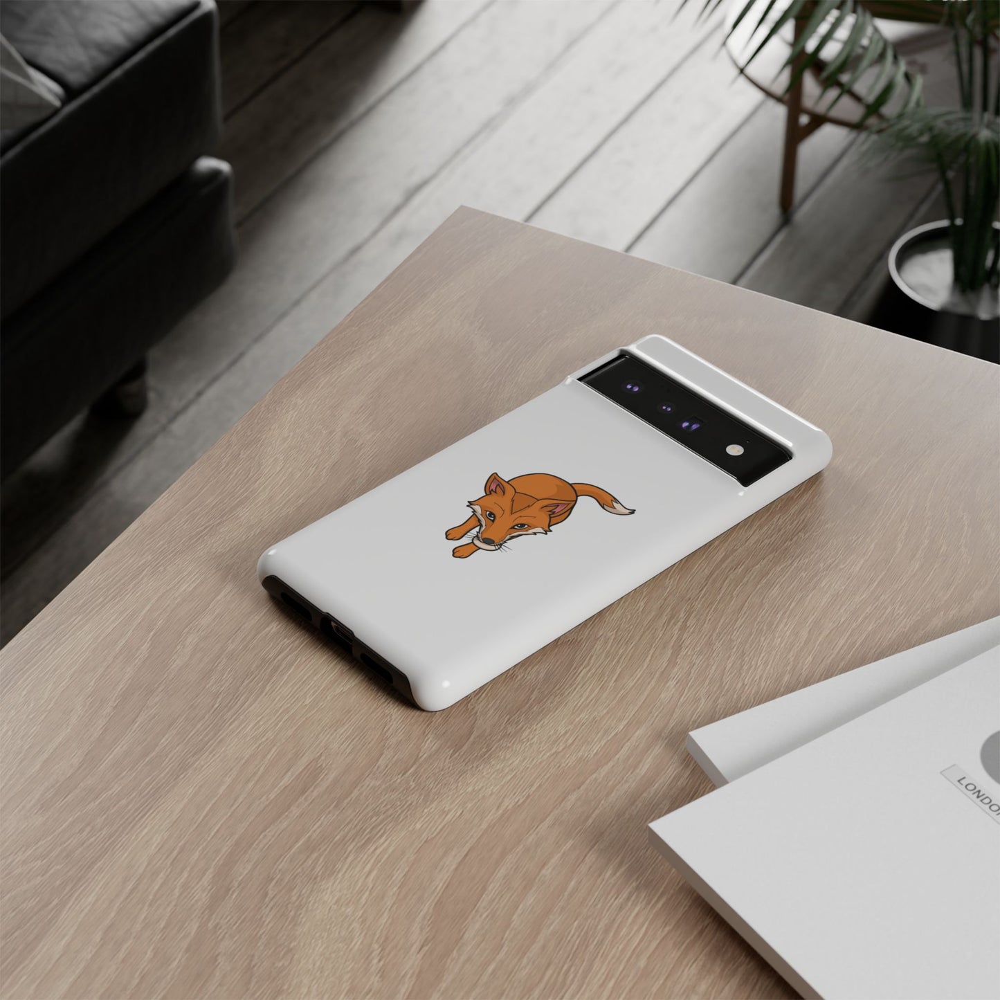 Fox with an egg Phone Case