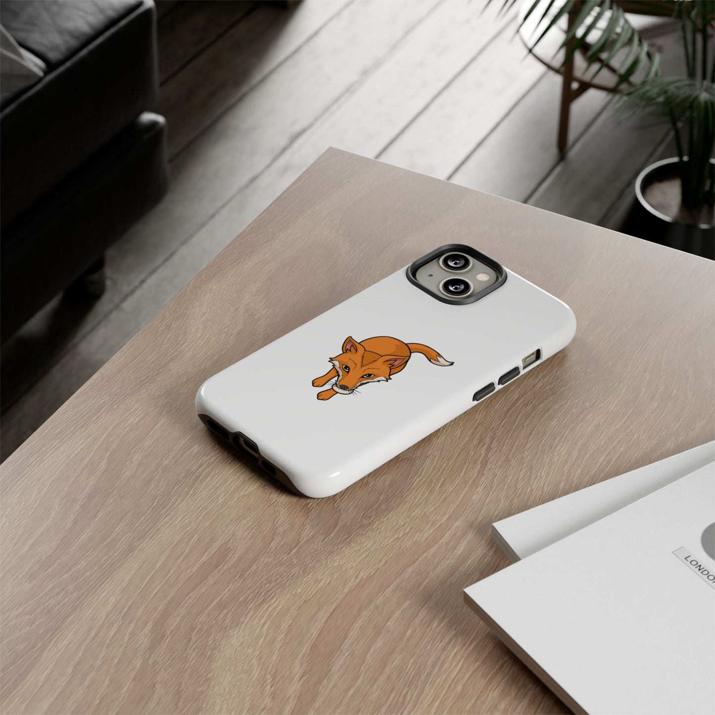 Fox with an egg Phone Case