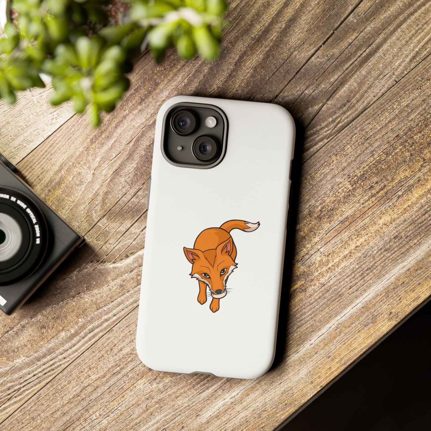 Fox with an egg Phone Case