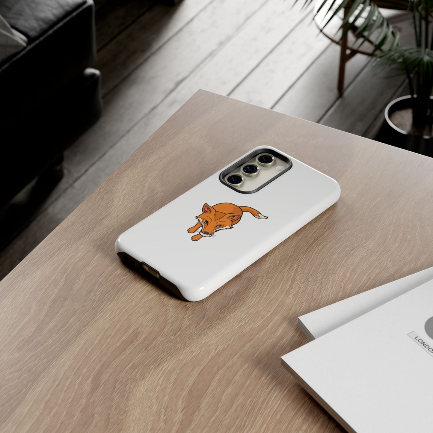 Fox with an egg Phone Case