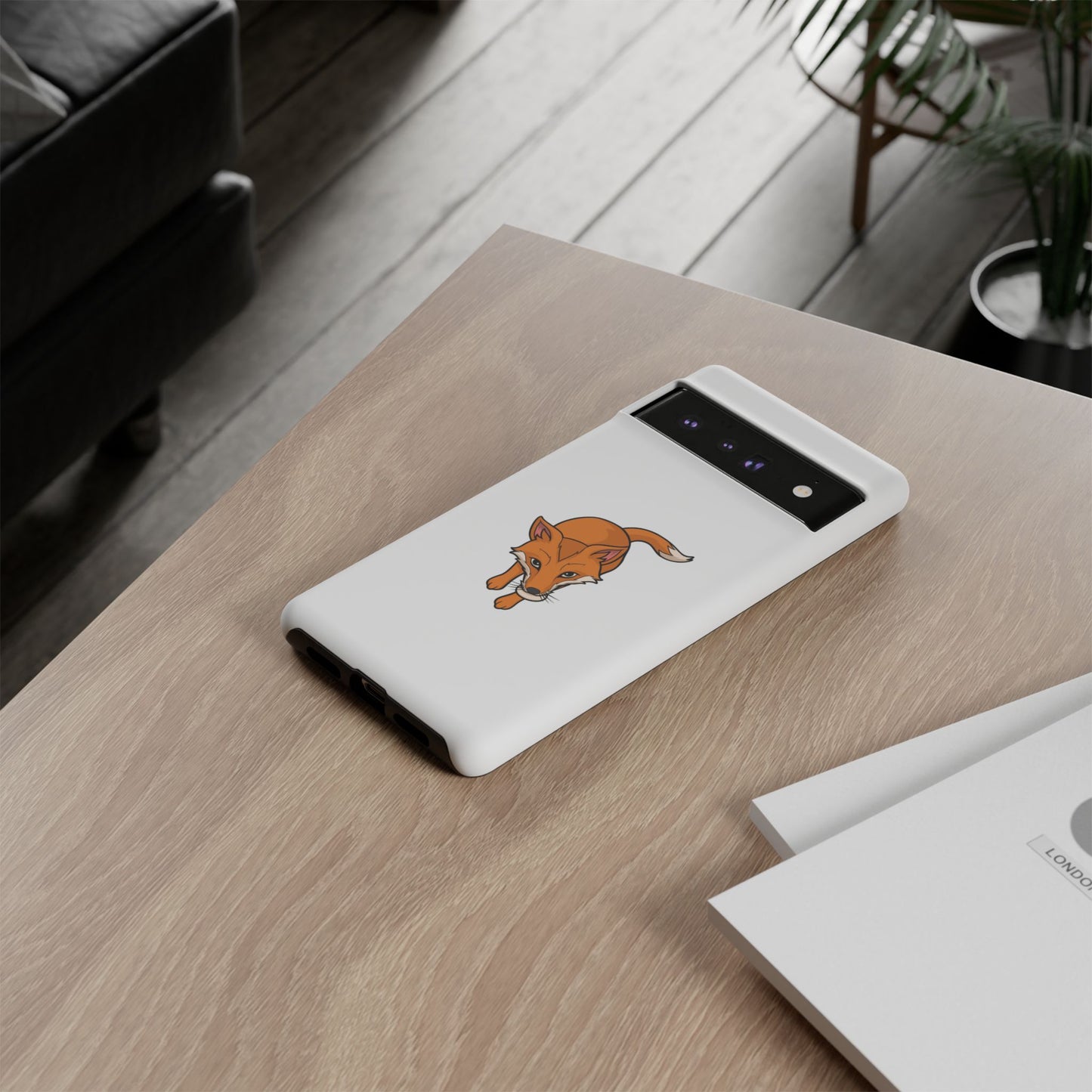 Fox with an egg Phone Case