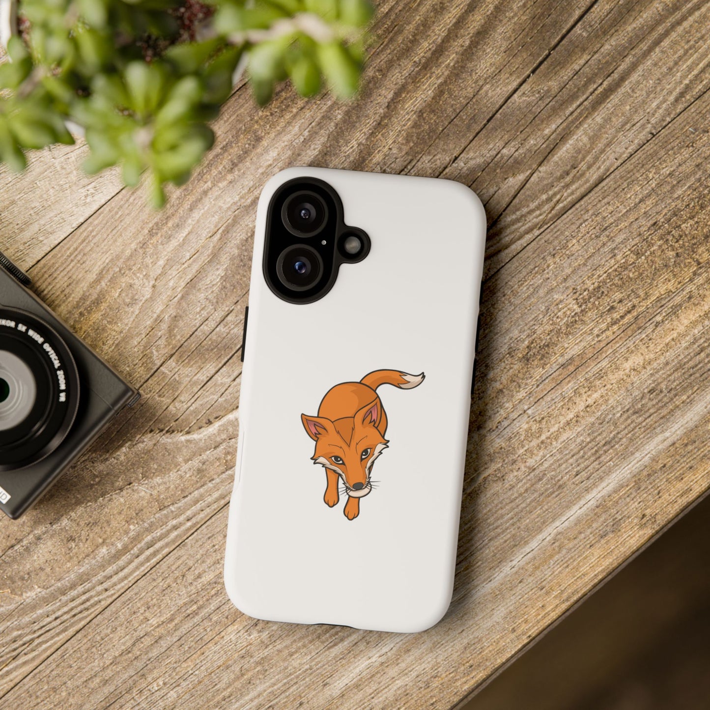 Fox with an egg Phone Case