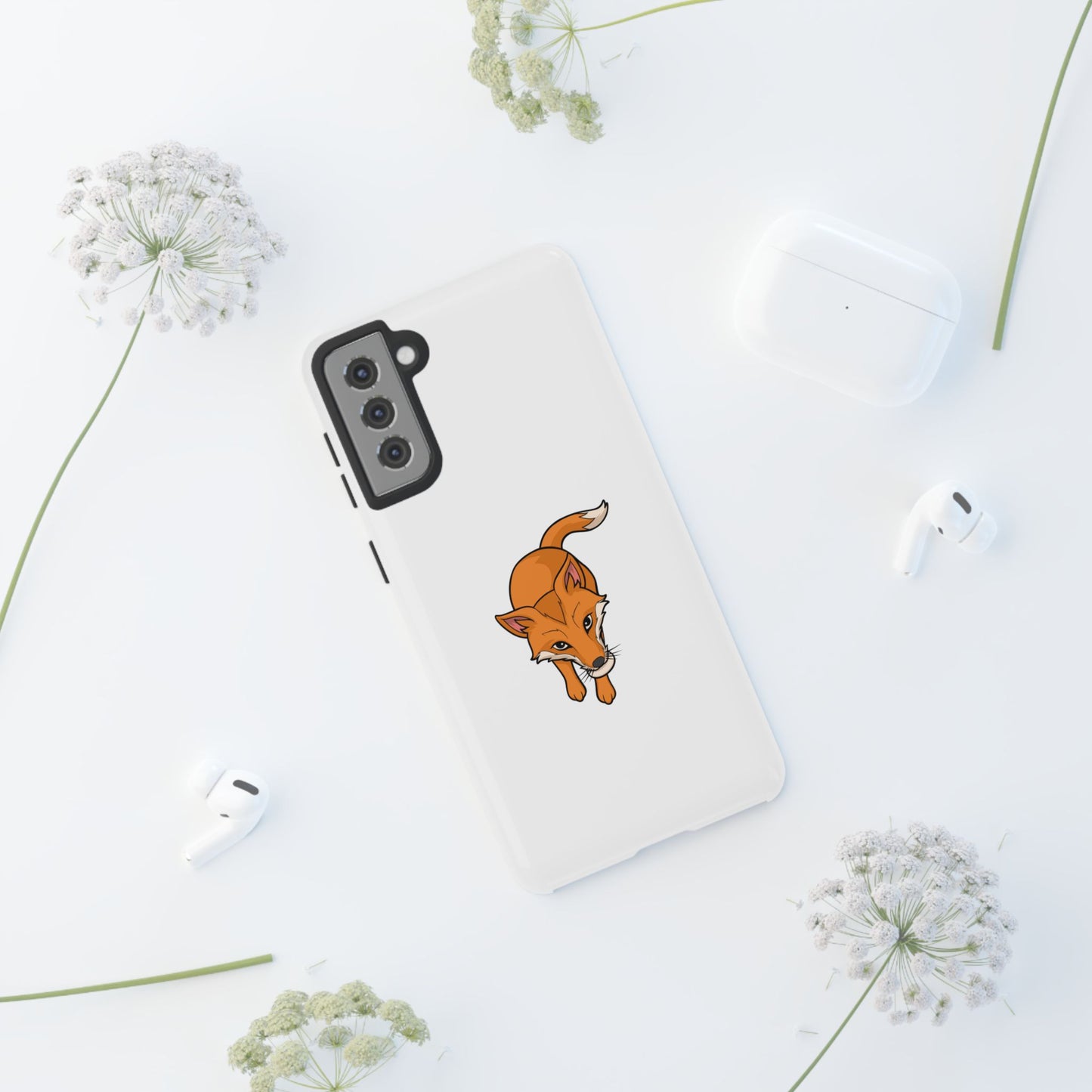 Fox with an egg Phone Case