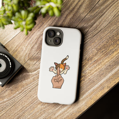 Annoyed cat Phone Case